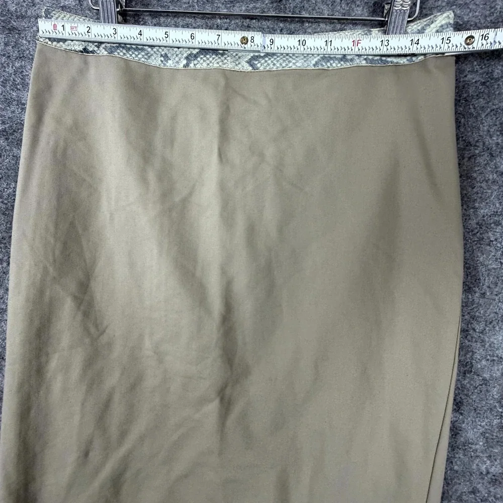 Carlisle New York Straight & Pencil Skirt Womens 8 Office Siren Snakeskin Trim